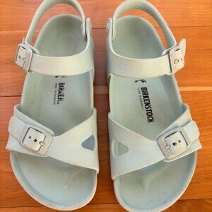 Birkenstock Rio EVA Kids Sandals - Size 34 (Girls' Size 3-3.5) - Surf Green